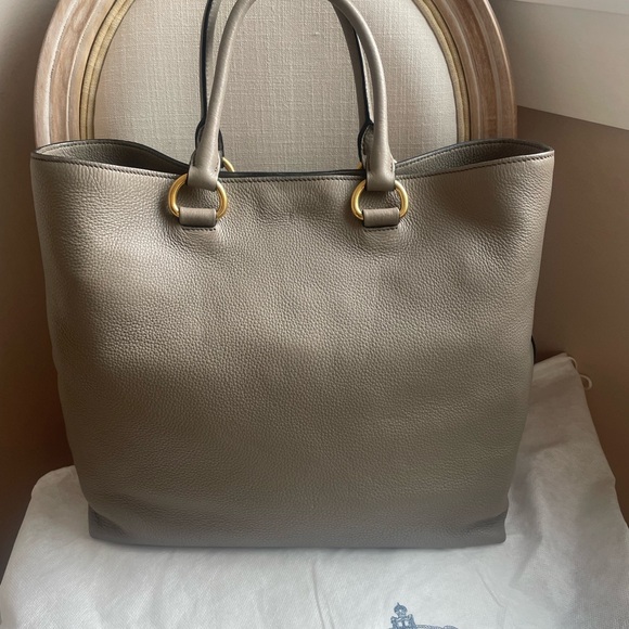 PRADA Grey calf leather Phenix bag New - Picture 4 of 9